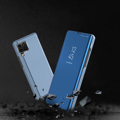 Clear View Case cover for Samsung Galaxy A22 4G blue — Hurtel