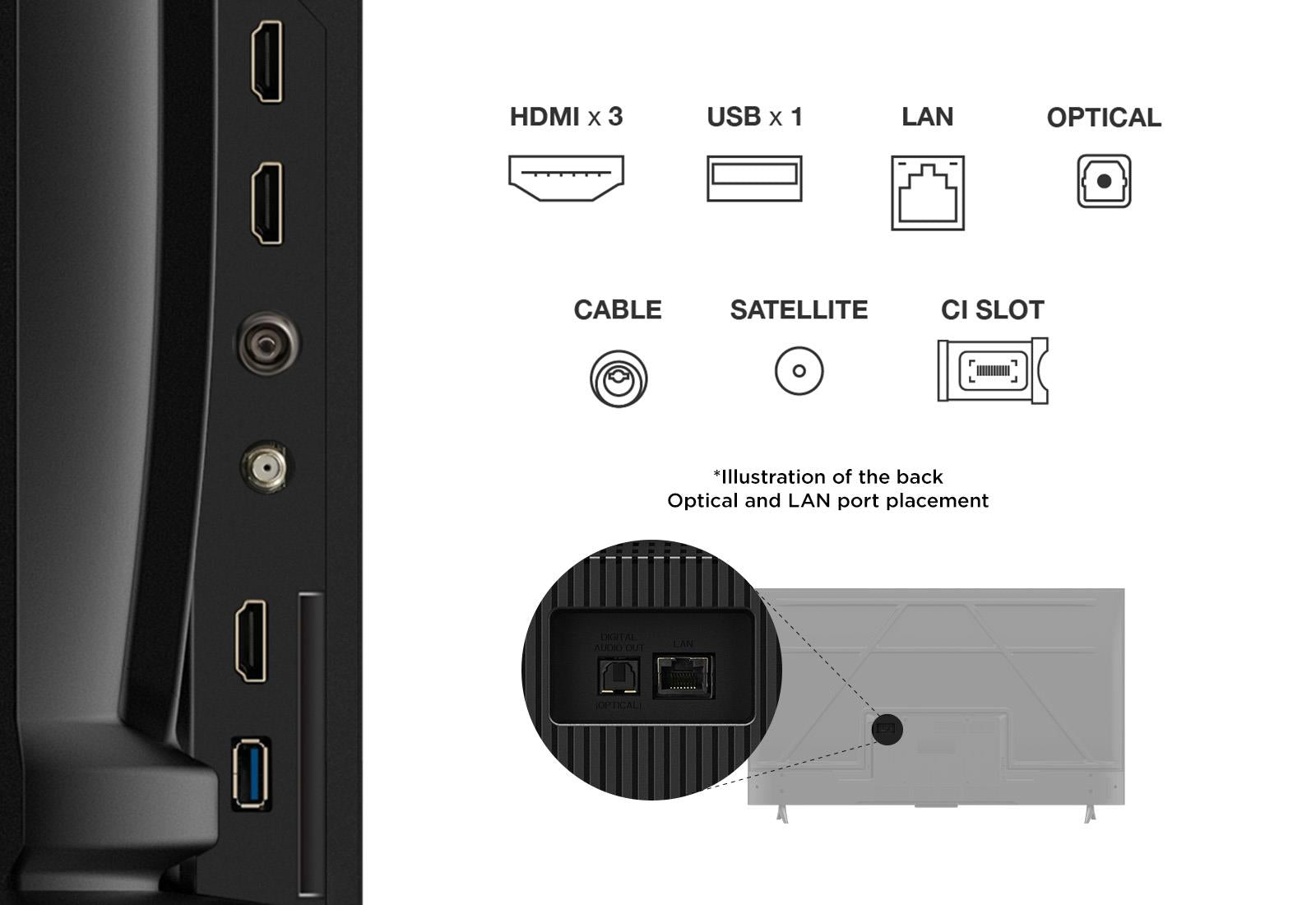 TV Set TCL 55 " 4K Ultra HD 3840 x 2160 pixels Flat 16:9 DLED 55V6C