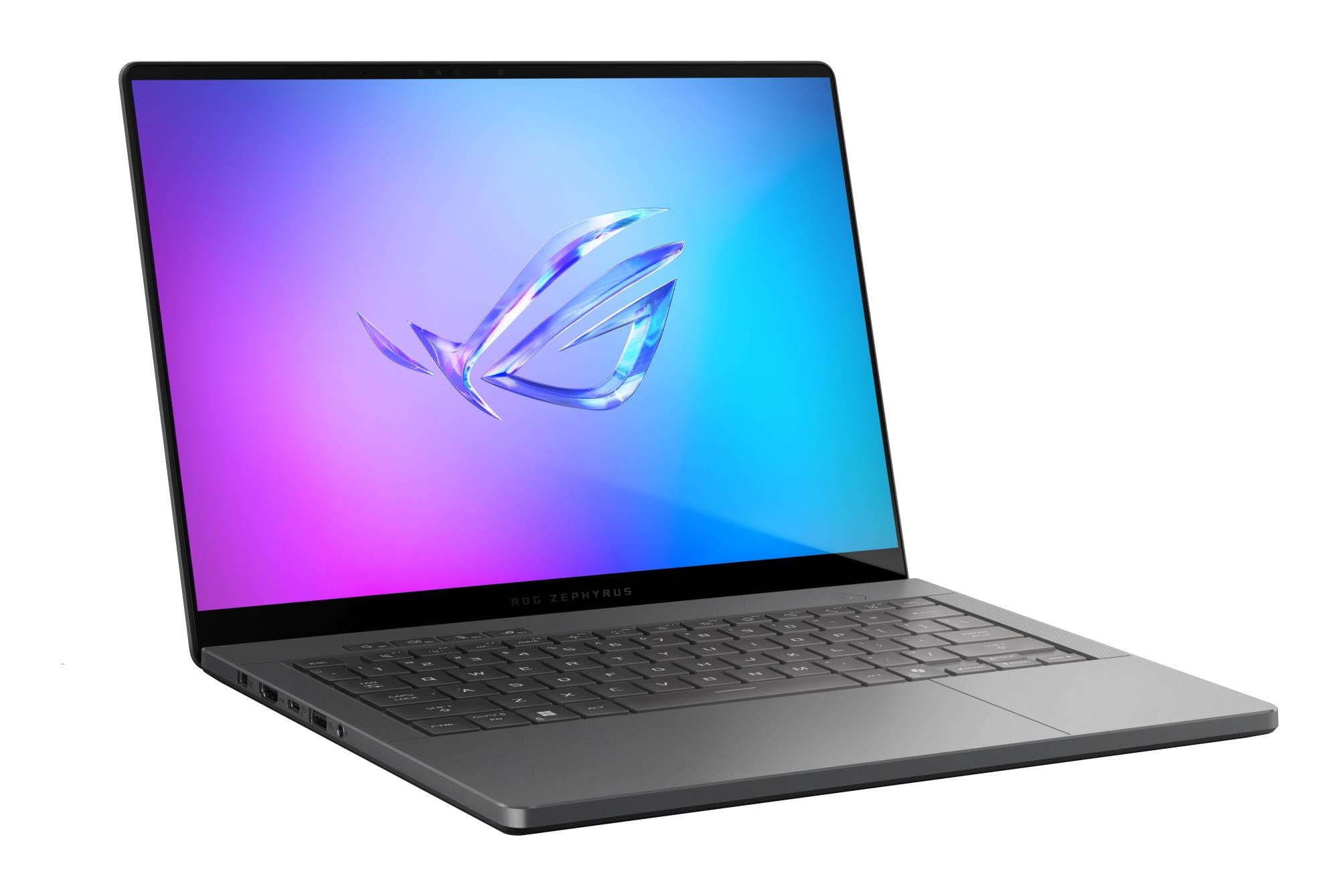 Notebook ASUS GA403UM-QS056W ROG Zephyrus CPU AMD RyzenT 9 270 4 GHz 14 " 2880 x 1800 pixels RAM 16 GB LPDDR5x-SDRAM SSD 1000 GB Discrete graphics NVIDIA GeForce RTX 5060 8 GB On-board graphics Yes OS installed Windows 11 Home Colour Grey Weight 1.5 kg