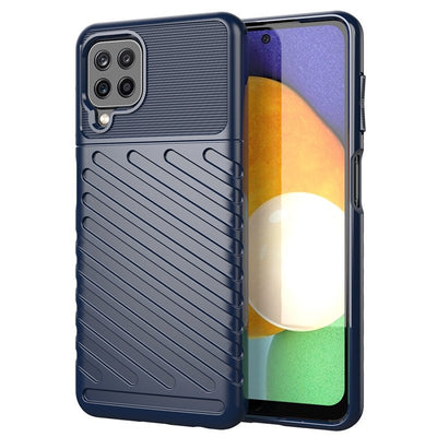 Thunder Case Flexible Tough Rugged Cover TPU Case for Samsung Galaxy A22 4G blue — Hurtel