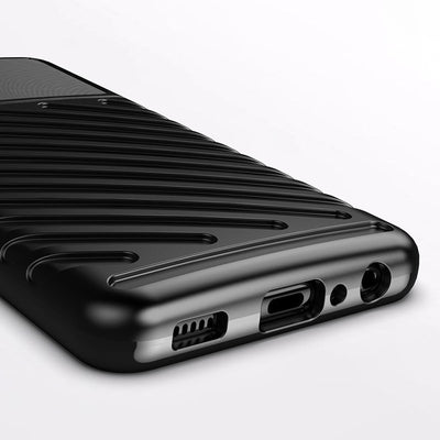 Thunder Case Flexible Tough Rugged Cover TPU Case for Samsung Galaxy A22 4G black — Hurtel