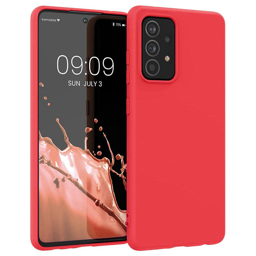 Silicone Case Soft Flexible Rubber Cover for Samsung Galaxy A22 4G red — Hurtel
