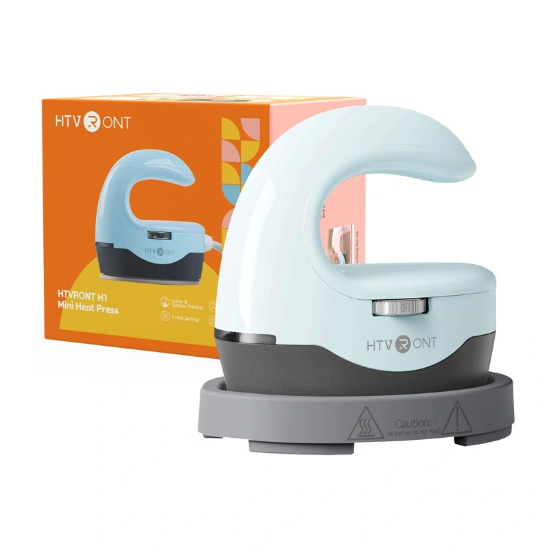 HTVRONT HPM02 Mini4 Heat Transfer Press (Light Blue) - Image 4
