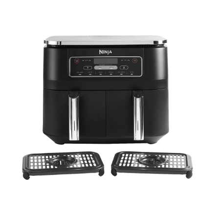 NINJA | Air Fryer | AF300 | Power 1 frying compartment: 1200 W; 2 frying compartments: 2400 W W | Capacity 7.6 L | Black