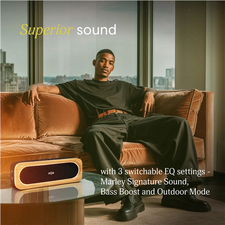 Marley Speaker | Get Together 3 | Bluetooth | Signature Black | Wireless connection