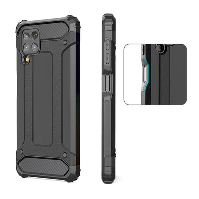 Hybrid Armor Case Tough Rugged Cover for Samsung Galaxy A22 4G golden — Hurtel