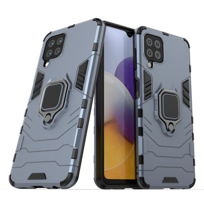 Ring Armor Case Kickstand Tough Rugged Cover for Samsung Galaxy A22 4G blue — Hurtel