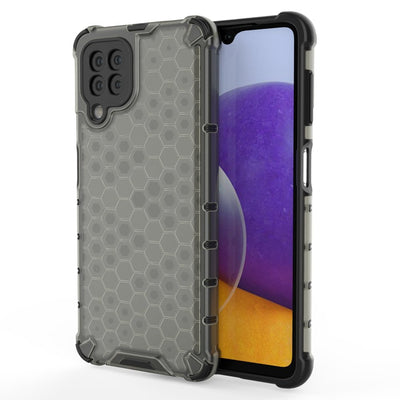 Honeycomb Case armor cover with TPU Bumper for Samsung Galaxy A22 4G black — Hurtel