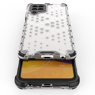 Honeycomb Case armor cover with TPU Bumper for Samsung Galaxy A22 4G black — Hurtel