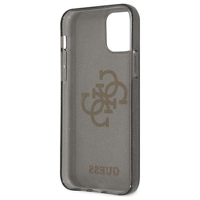 Guess GUHCP12LPCUGL4GBK iPhone 12 Pro Max 6.7" black/black hard case Glitter 4G Big Logo