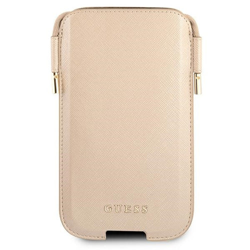 Guess Handbag GUHCP12MSAPSLG 6.1" gold/gold Saffiano