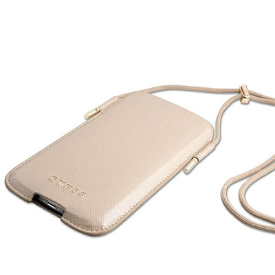 Guess Handbag GUHCP12MSAPSLG 6.1" gold/gold Saffiano