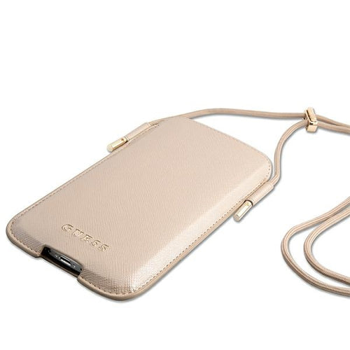 Guess Handbag GUHCP12MSAPSLG 6.1" gold/gold Saffiano
