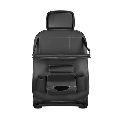 Car seat organizer seat protector seat cover shelf mini car table black — Hurtel