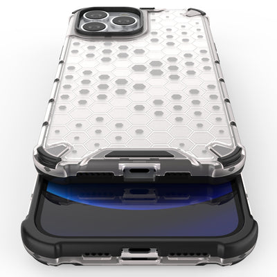 Honeycomb Case armor cover with TPU Bumper for iPhone 13 Pro Max blue — Hurtel