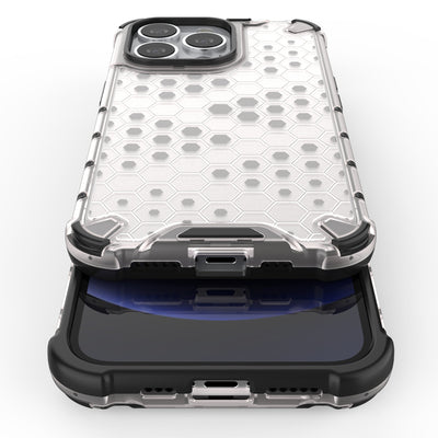 Honeycomb Case armor cover with TPU Bumper for iPhone 13 Pro blue — Hurtel