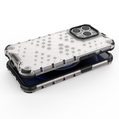 Honeycomb Case armor cover with TPU Bumper for iPhone 13 Pro green — Hurtel