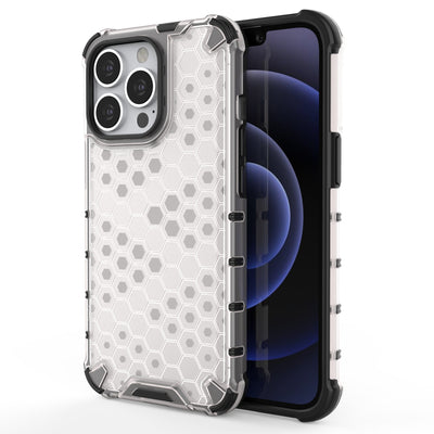 Honeycomb Case armor cover with TPU Bumper for iPhone 13 Pro transparent — Hurtel