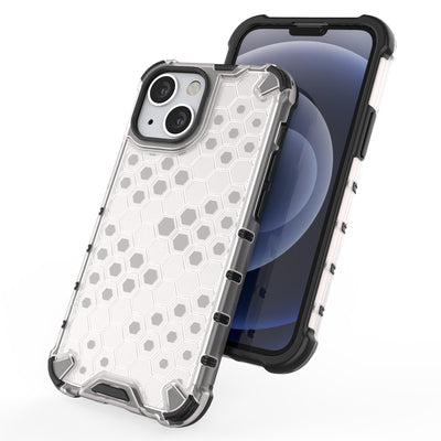 Honeycomb Case armor cover with TPU Bumper for iPhone 13 mini red — Hurtel