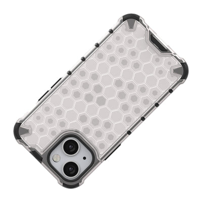 Honeycomb Case armor cover with TPU Bumper for iPhone 13 mini transparent — Hurtel