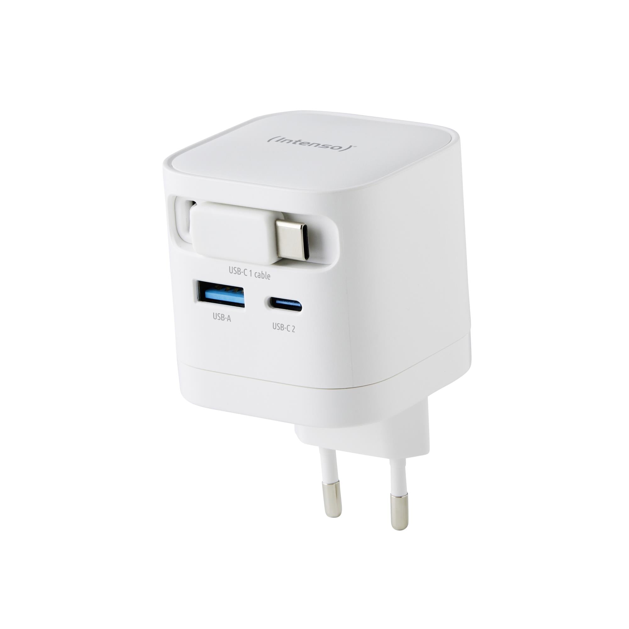 POWER ADAPTER 1XUSB-A/1XUSB-C/BLACK 7806522 INTENSO