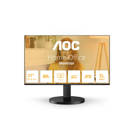 AOC 27B3HA2 | 27 " | IPS | 16:9 | 100 Hz | 1 ms | 1920 x 1080 pixels | 250 cd/m² | HDMI ports quantity 1 | Black | Warra