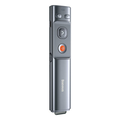 Baseus Orange Dot Wireless Presentation Laser Pointer - Gray (with battery)