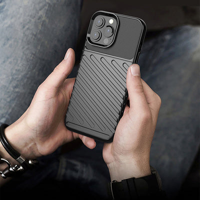 Thunder Case Flexible Tough Rugged Cover TPU Case for iPhone 13 Pro Max green — Hurtel