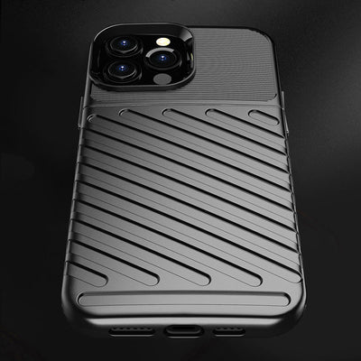 Thunder Case Flexible Tough Rugged Cover TPU Case for iPhone 13 Pro Max black — Hurtel