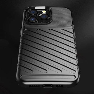 Thunder Case Flexible Tough Rugged Cover TPU Case for iPhone 13 Pro green — Hurtel
