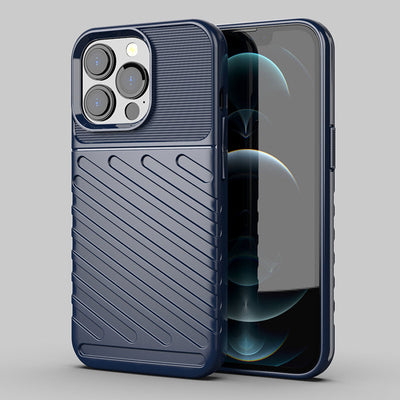Thunder Case Flexible Tough Rugged Cover TPU Case for iPhone 13 Pro blue — Hurtel