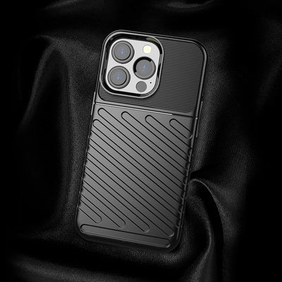 Thunder Case Flexible Tough Rugged Cover TPU Case for iPhone 13 Pro blue — Hurtel