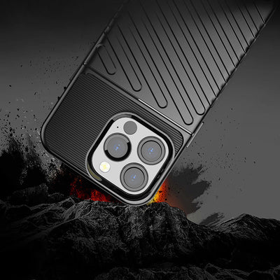 Thunder Case Flexible Tough Rugged Cover TPU Case for iPhone 13 Pro blue — Hurtel