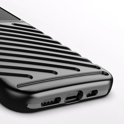 Thunder Case Flexible Tough Rugged Cover TPU Case for iPhone 13 Pro black — Hurtel