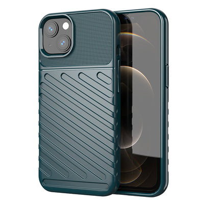 Thunder Case Flexible Tough Rugged Cover TPU Case for iPhone 13 mini green — Hurtel