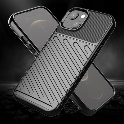 Thunder Case Flexible Tough Rugged Cover TPU Case for iPhone 13 mini green — Hurtel