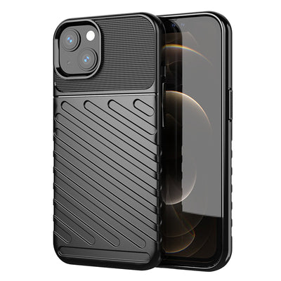 Thunder Case Flexible Tough Rugged Cover TPU Case for iPhone 13 mini black — Hurtel