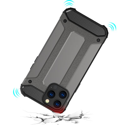 Hybrid Armor Case Tough Rugged Cover for iPhone 13 Pro blue — Hurtel