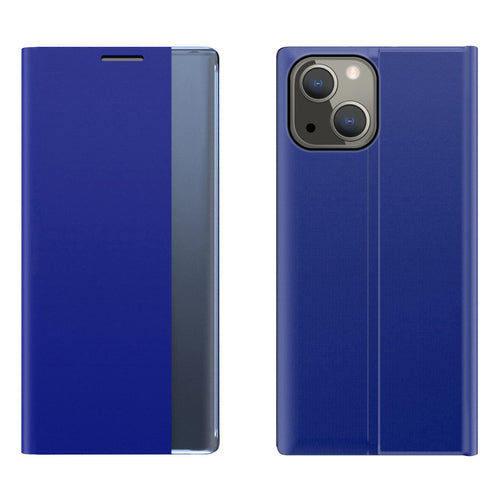 Sleep Case Bookcase Type Case with Smart Window for iPhone 13 blue — Hurtel