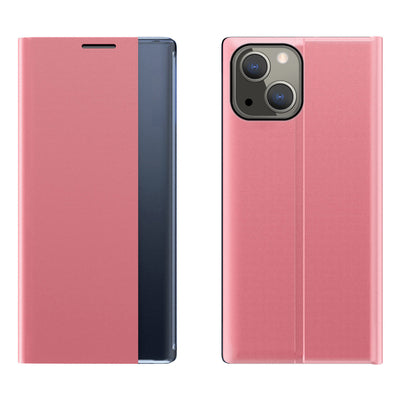 Sleep Case Bookcase Type Case with Smart Window for iPhone 13 mini pink — Hurtel