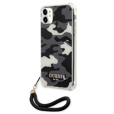 Guess GUHCN61KSARBK iPhone 11 6.1" / Xr black/black hardcase Camo Collection