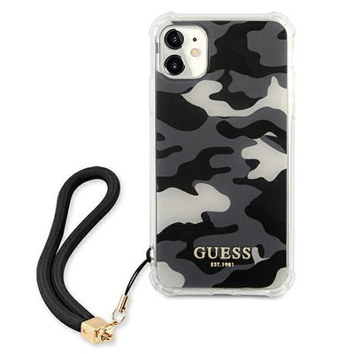 Guess GUHCN61KSARBK iPhone 11 6.1" / Xr black/black hardcase Camo Collection