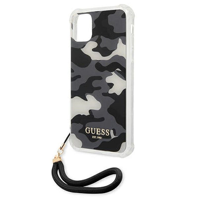 Guess GUHCN61KSARBK iPhone 11 6.1" / Xr black/black hardcase Camo Collection