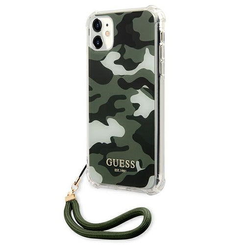 Guess GUHCN61KSARKA iPhone 11 6.1" / Xr green/khaki hardcase Camo Collection