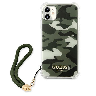 Guess GUHCN61KSARKA iPhone 11 6.1" / Xr green/khaki hardcase Camo Collection