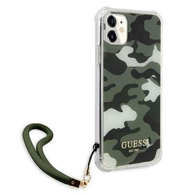 Guess GUHCN61KSARKA iPhone 11 6.1" / Xr green/khaki hardcase Camo Collection