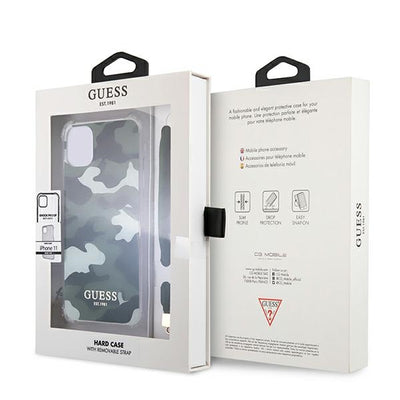 Guess GUHCN61KSARKA iPhone 11 6.1" / Xr green/khaki hardcase Camo Collection