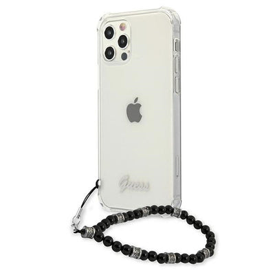 Guess GUHCP12LKPSBK iPhone 12 Pro Max 6.7" Transparent hardcase Black Pearl
