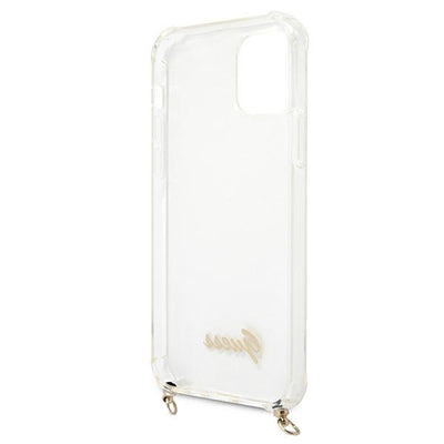 Guess GUHCP12MKC4GSGO iPhone 12/12 Pro 6.1" Transparent hard case 4G Gold Chain