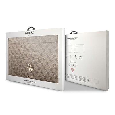 Guess 4G Big Logo case for a 13" laptop - brown